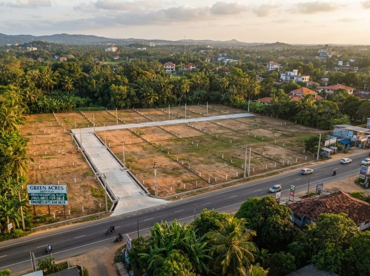 Kottawa Main Road luxury land subdivision
